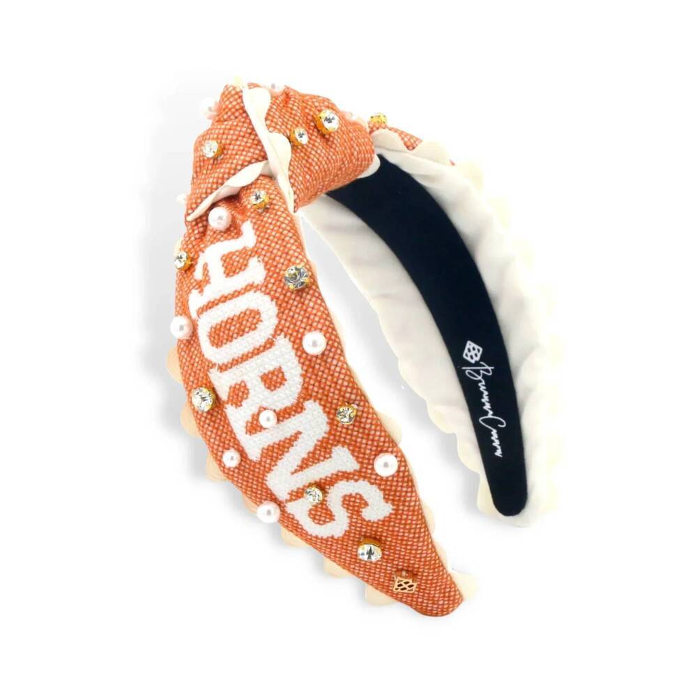NEW BRIANNA CANNON women's college headband in hook'em horns